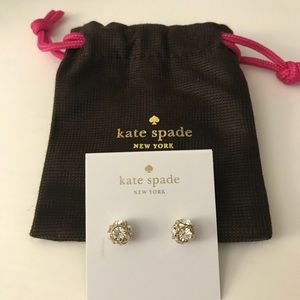 Kate Spade Lady Marmalade Clear/Gold Studs